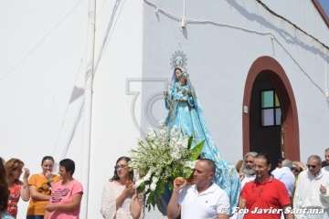 Misa y procesión religiosa en Cazadores  (Foto Francisco Javier Santana)